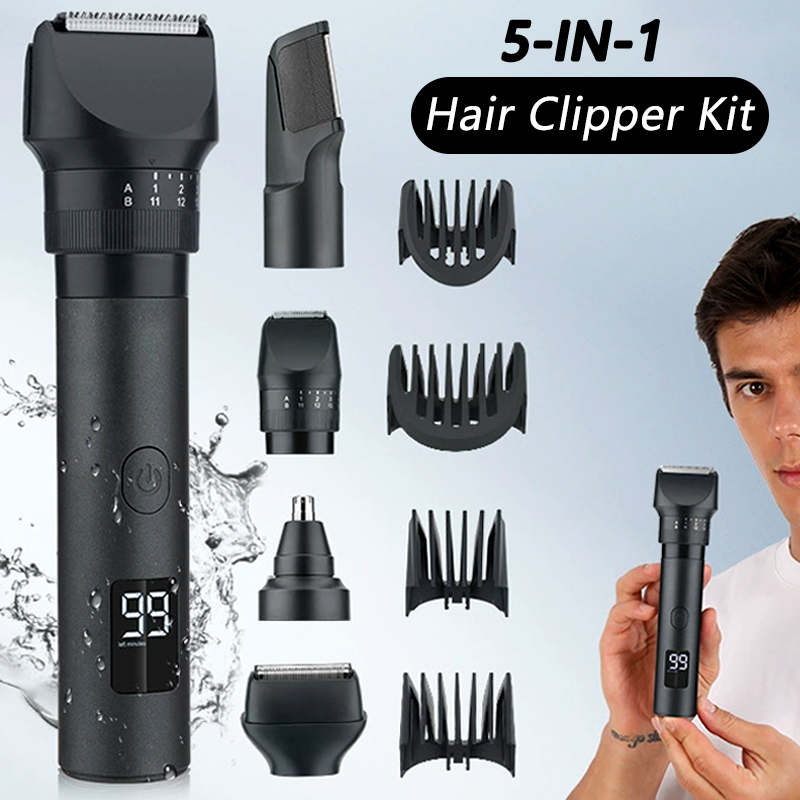 Men'S Grooming Kits - Bezprzewodowa maszynka do strzyżenia włosów 5-w-1