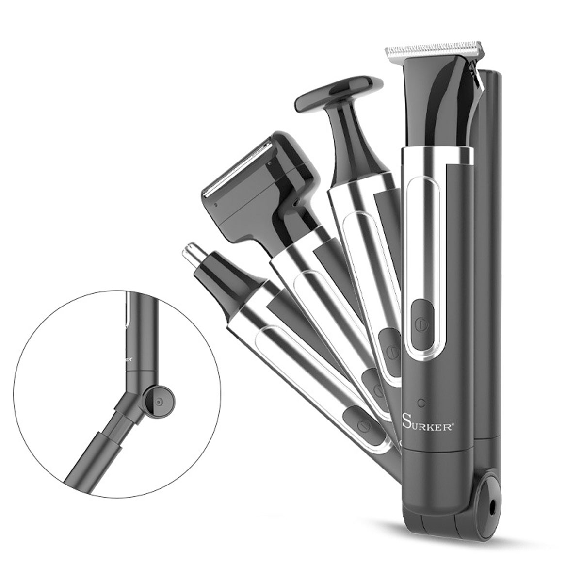 Men Grooming Home - Surker 4-w-1 Golarka dla Mężczyzn Zestaw
