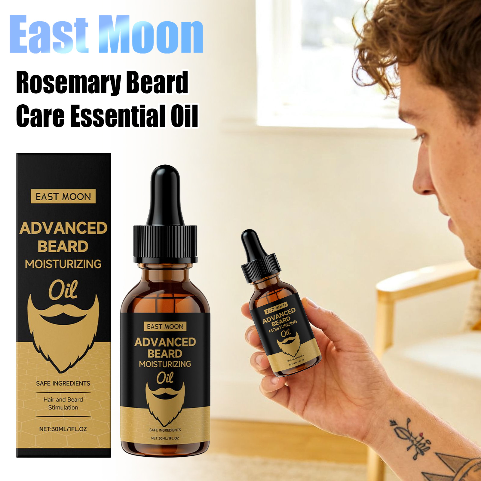 Olejki do brody East Moon Rose – Beard Oil Growth recenzja i cena