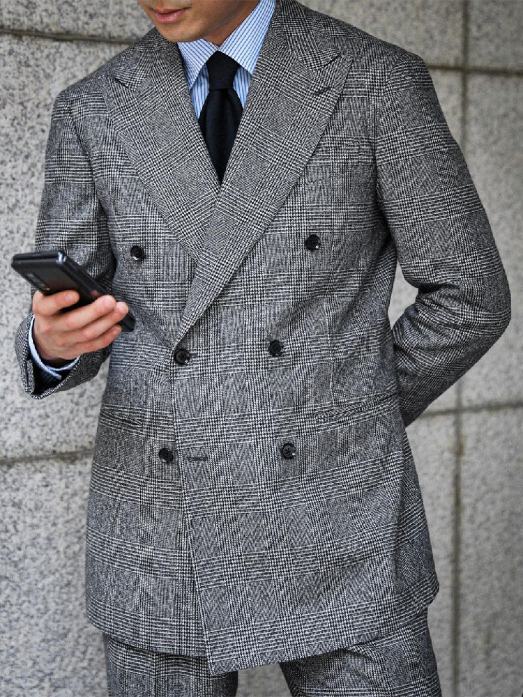 Męski garnitur biznesowy w kra – Men'S Grooming Jacket recenzja i cena